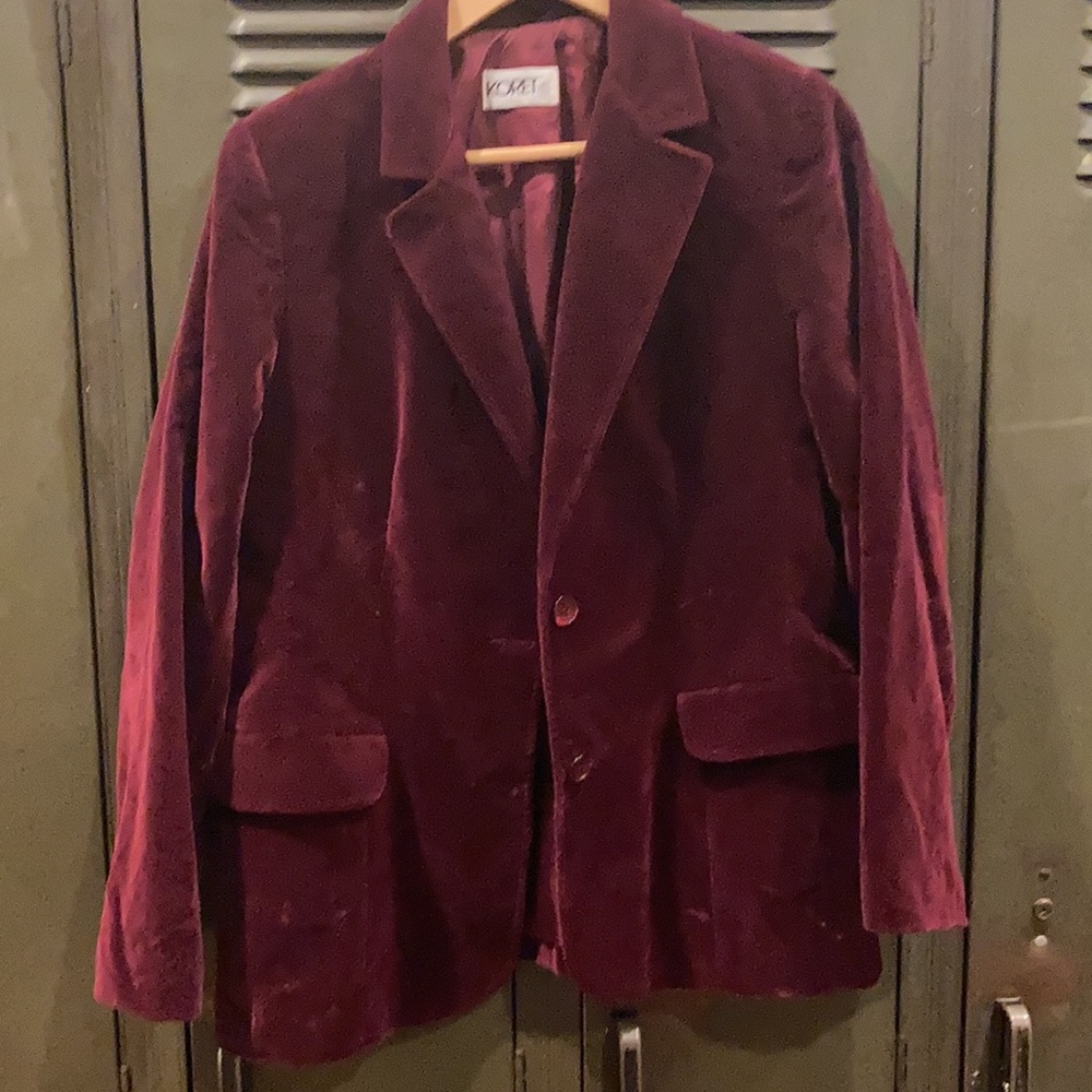 Burgundy Velvet Jacket